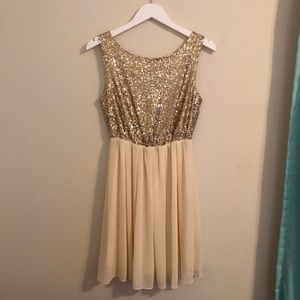 Medium Gold Sequin Dress